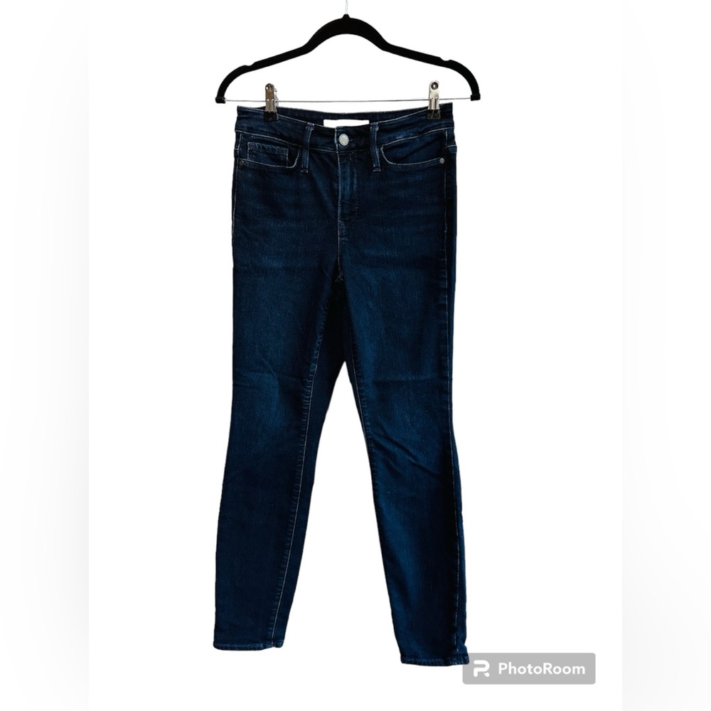 Athleta Sculptek Straight Dark Wash Denim Jeans Size 4